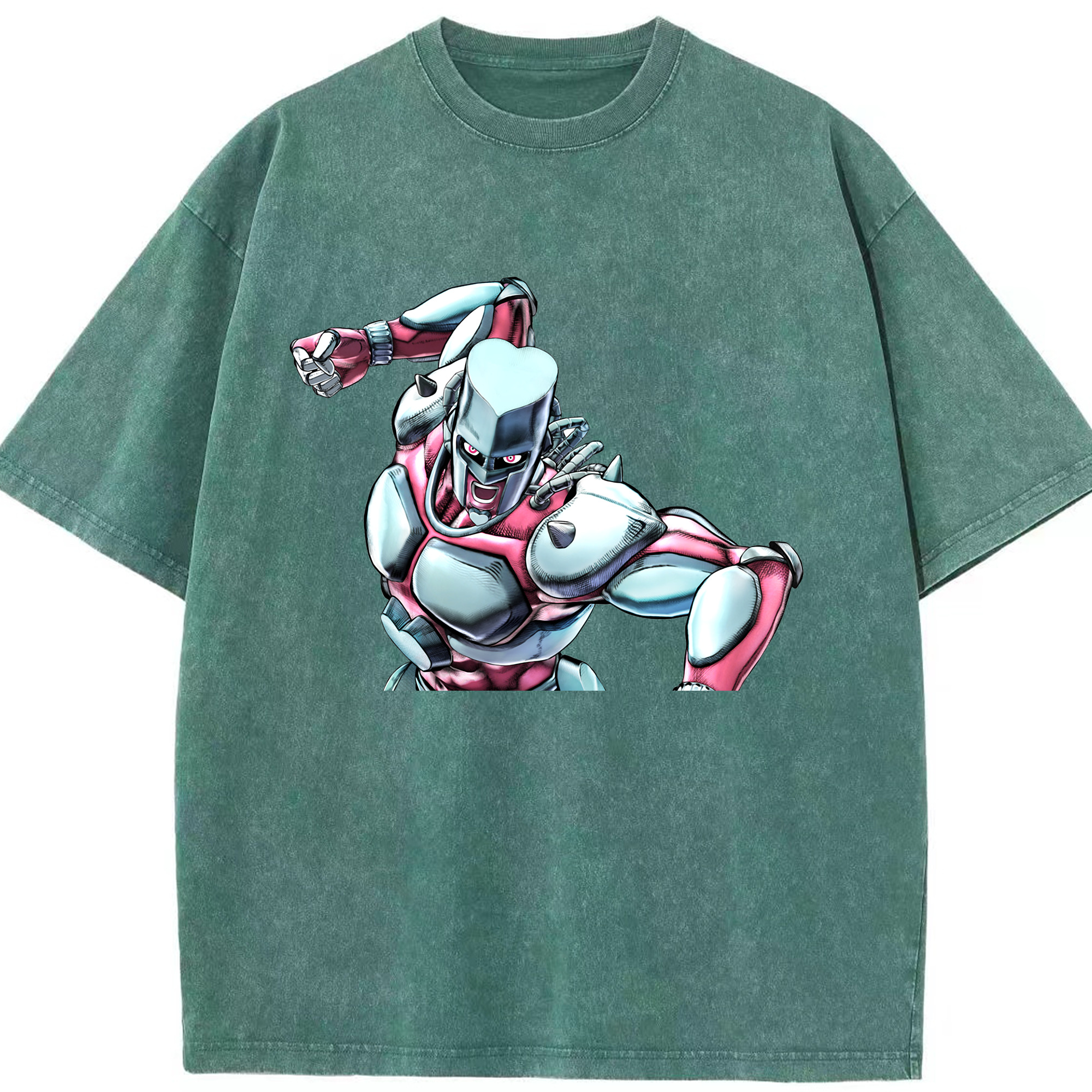 （画像用） ジョジョの奇妙な冒険 ひがしかた じょうすけ JoJo's Bizarre Adventure Higashikata Josuke 綿100% ヴィンテージ風 半袖Tシャツ（フロントプリント）